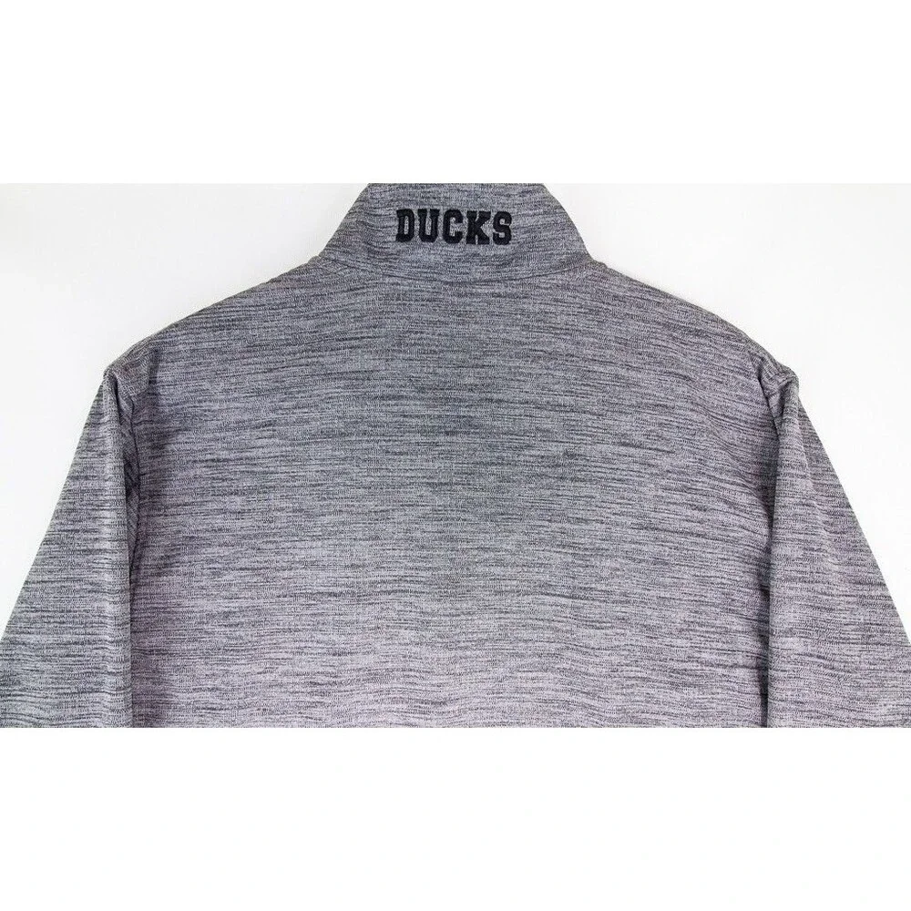 NHL Anaheim Ducks Pullover Sweater 1/4 Zip Men's Size Small Gray